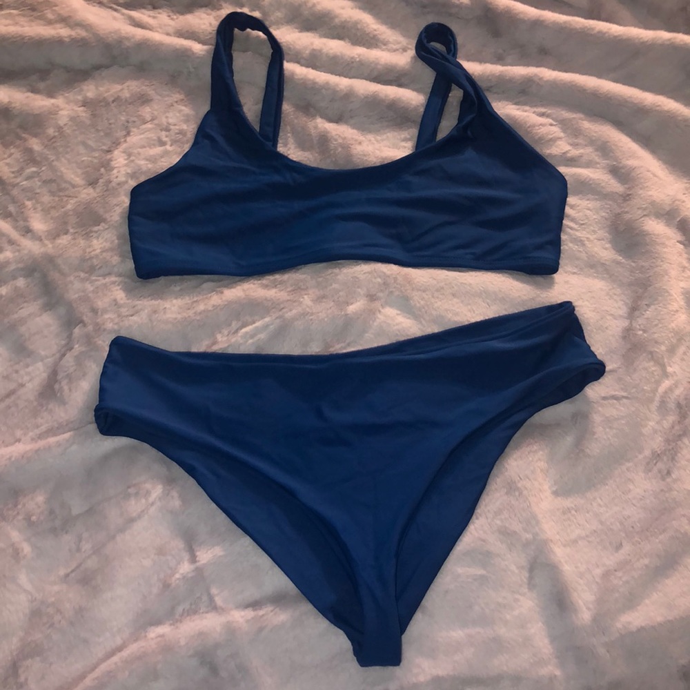 Blue bikini